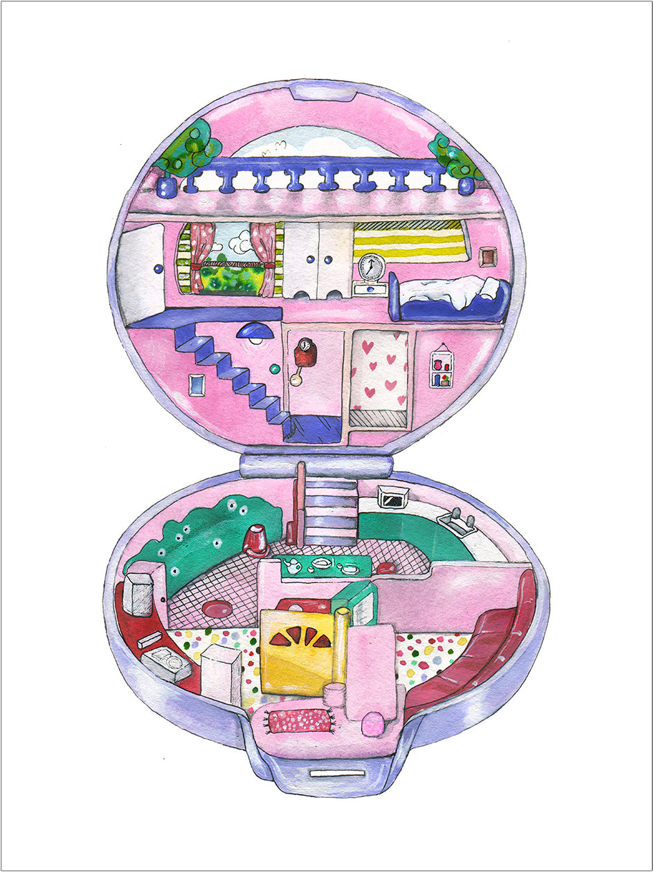 Polly Pocket Apartment Joanna Jensen Illustration