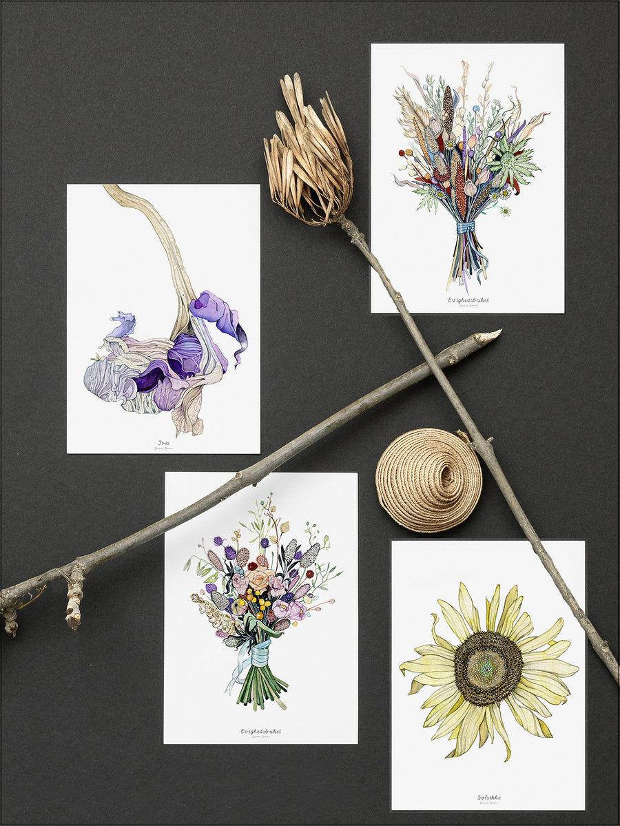 Blomster Postkort